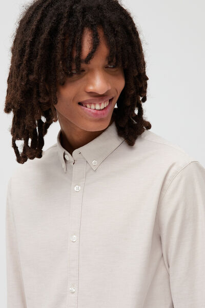 Chemise unie ajustée