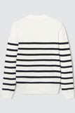 Pull col rond marin
