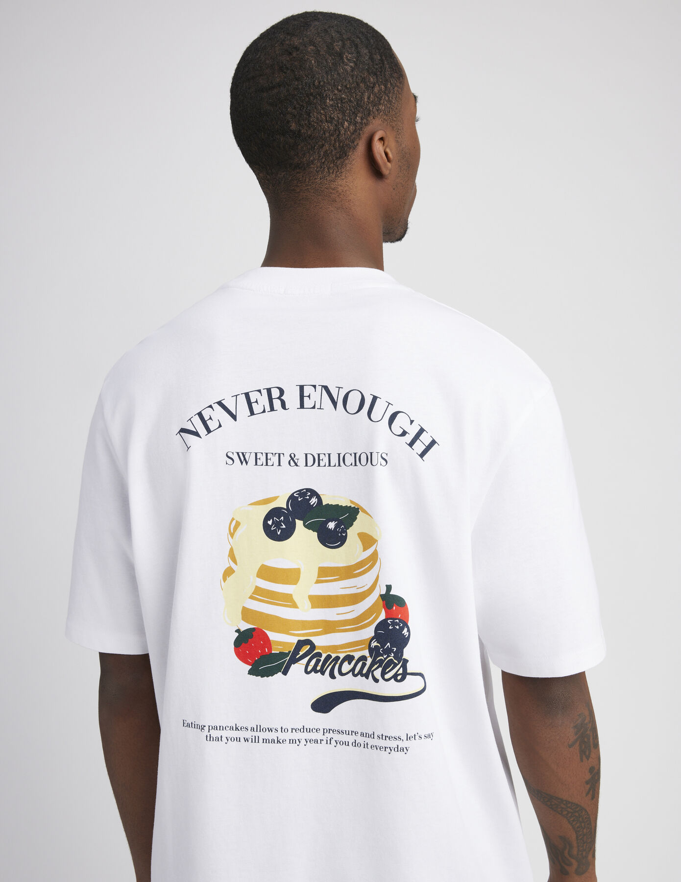 T-shirt imprimé devant dos food