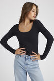 T-shirt manches longues uni