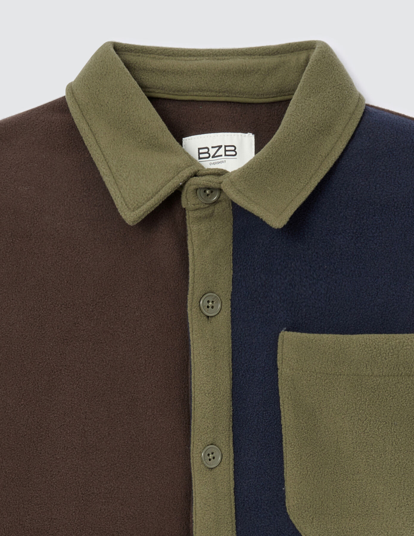 Surchemise polaire colorblock