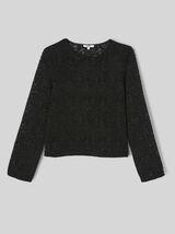 T-shirt dentelle flock
