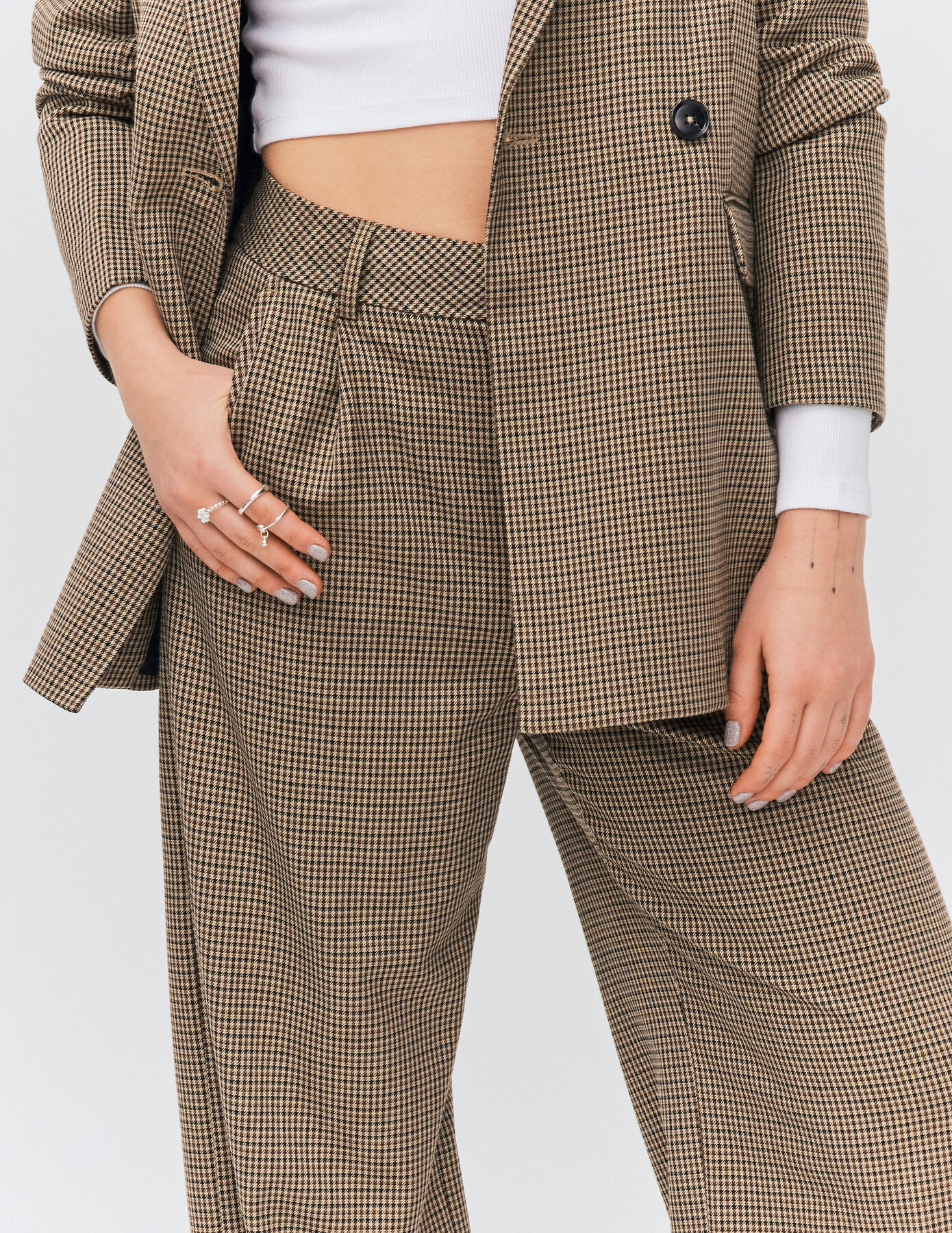 Pantalon à carreaux