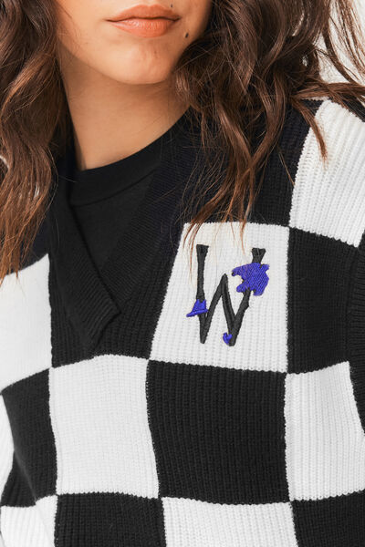 Pull sans manches licence MERCREDI ADDAMS