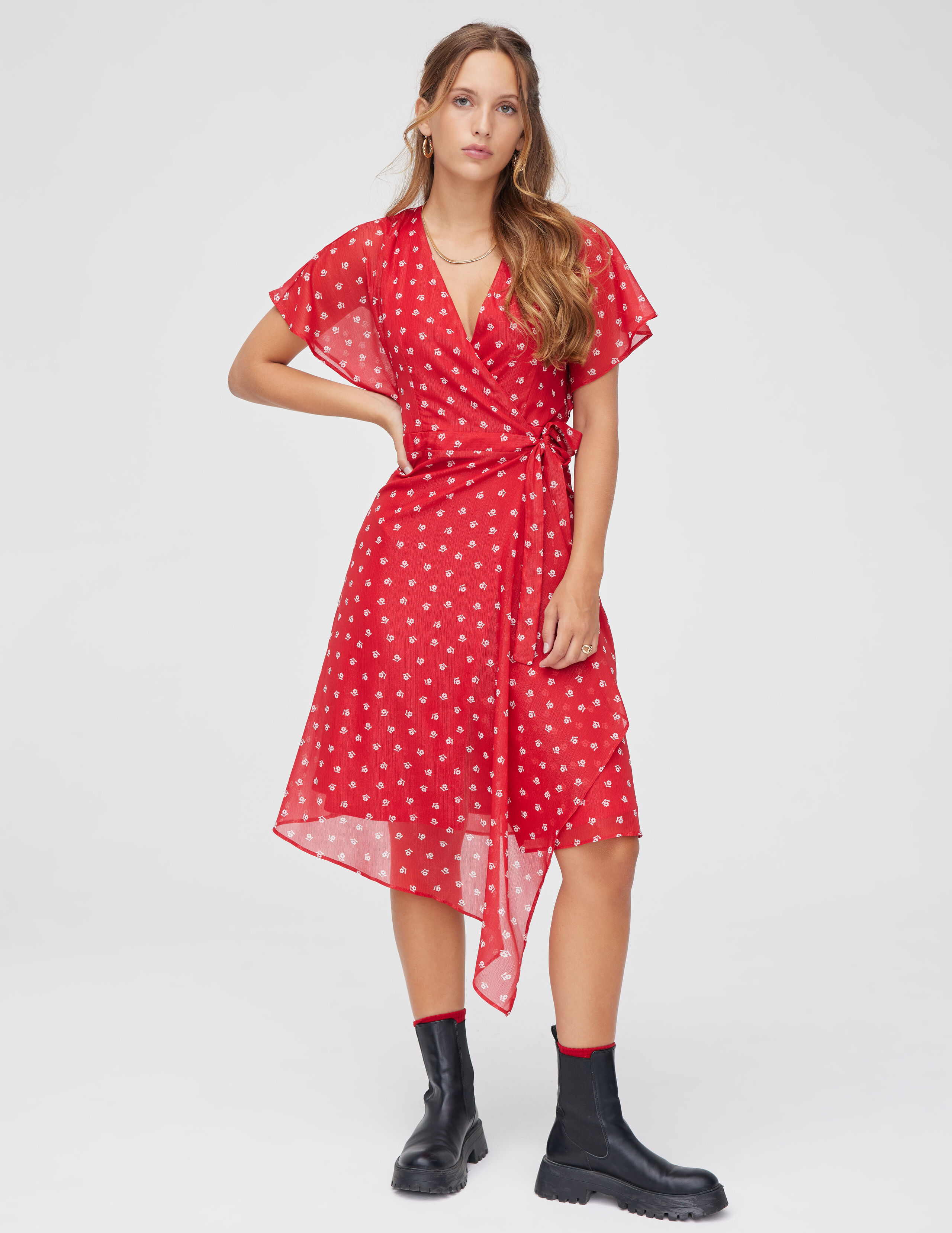 Robe longue Multicolore femme BZB