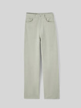Pantalon straight velours