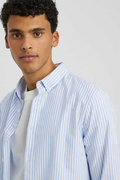 Chemise rayée ajustée