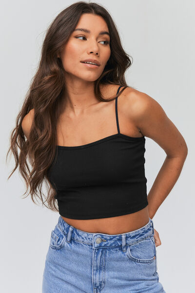Top bustier en coton