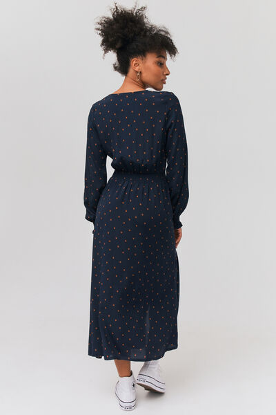 Robe longue imprim&eacute;e