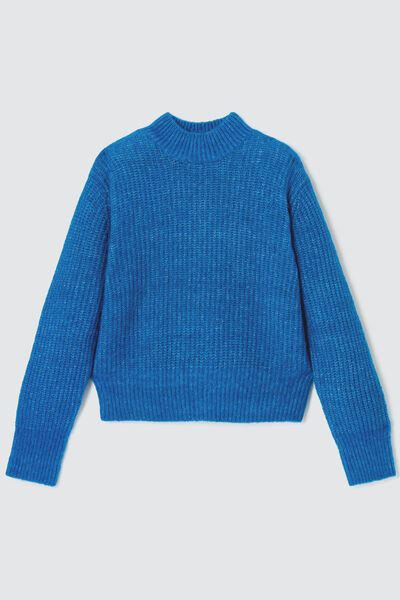Pull uni en laine mohair et alpaga