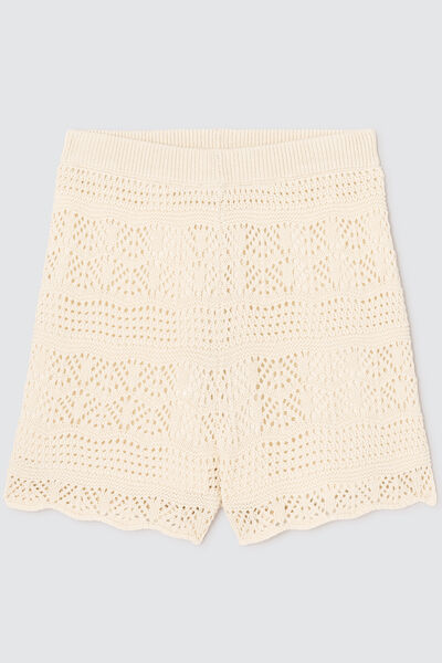 Short en crochet en coton bio