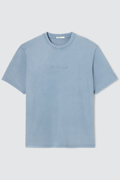 T-shirt message brodé