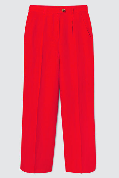 Pantalon straight en lin