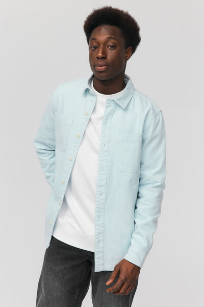 Surchemise twill de couleur