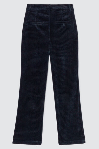 Pantalon wide leg long en velours