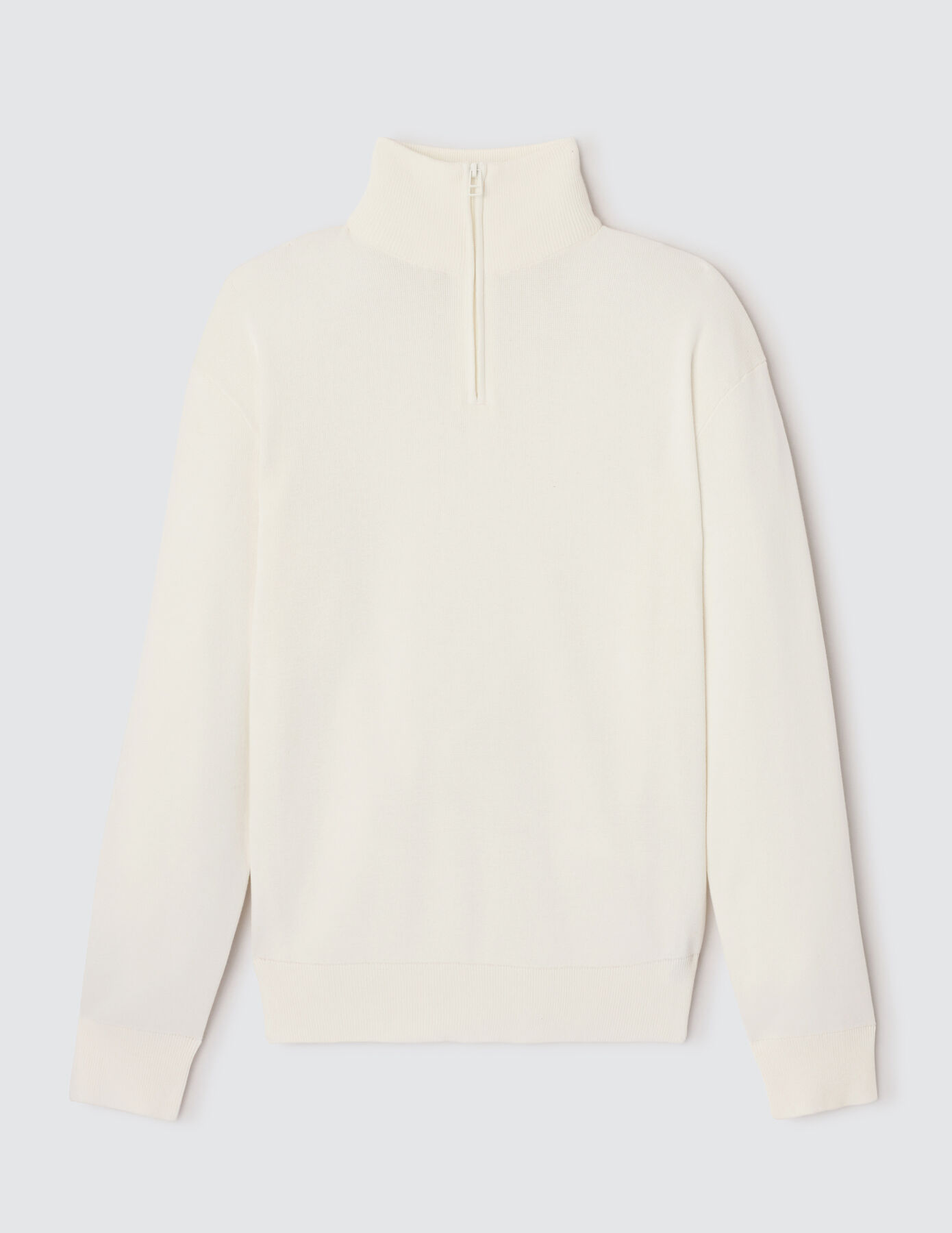 Pull col montant zippé