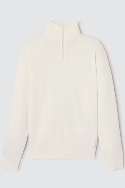 Pull col montant zippé