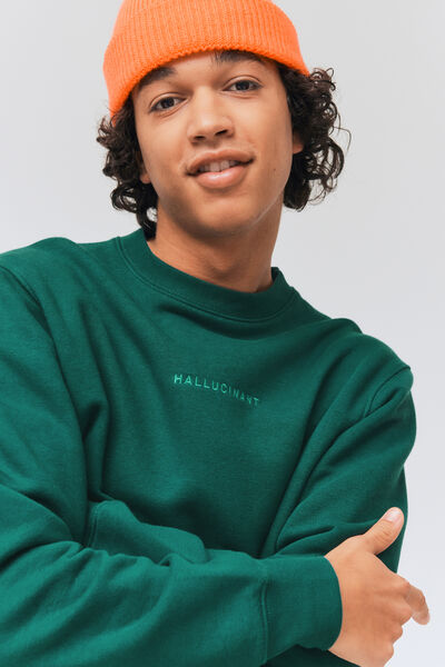 Sweat brodé à message