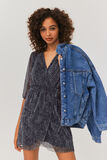Robe plissée imprimée