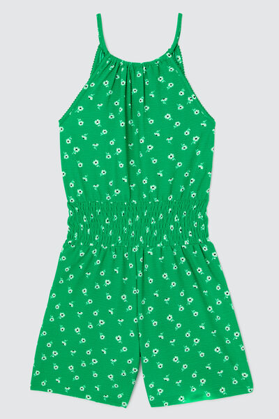 Combishort en maille imprimée