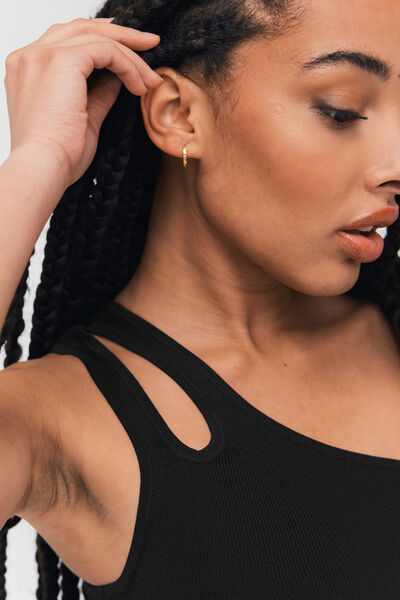 Robe en maille cut out