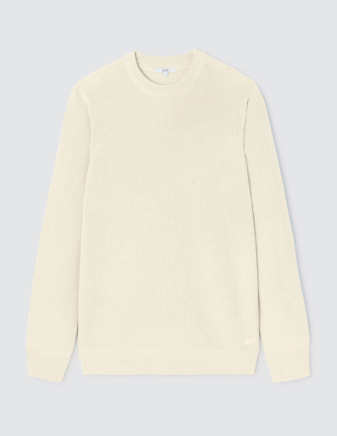 Pull côtelé coton neps