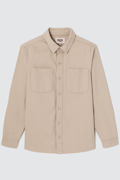 Surchemise twill de couleur