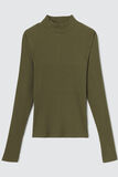 T-shirt col montant effet flammé