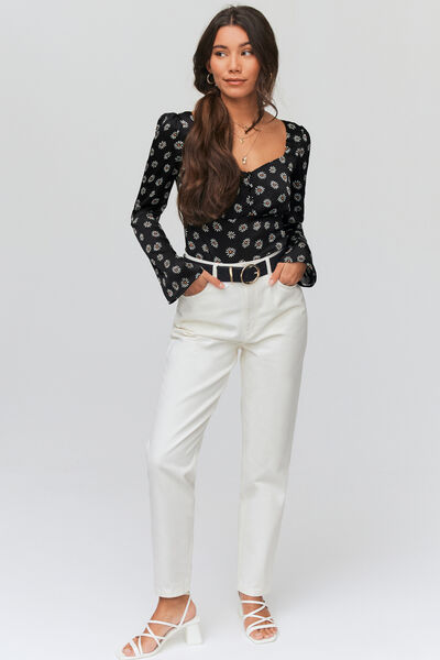 Blouse satinée à imprimé fleuri