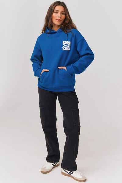 Sweat capuche oversize imprimé