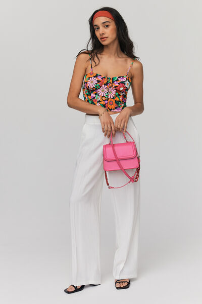Top corset imprimé