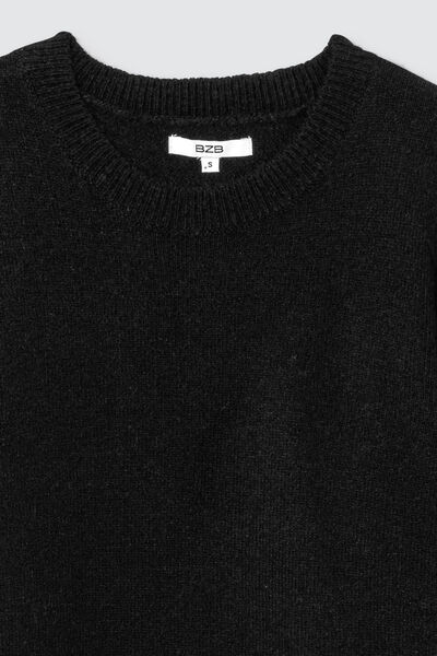 Pull col rond uni