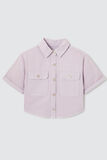 Veste coton manches courtes