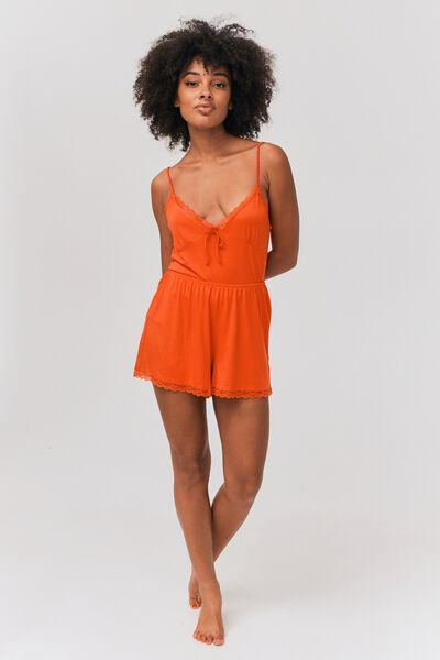 Short pyjama dentelle