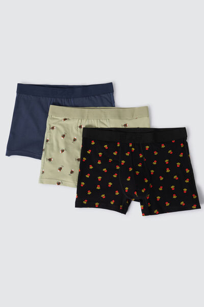 Lot de 3 boxers fantaisie food