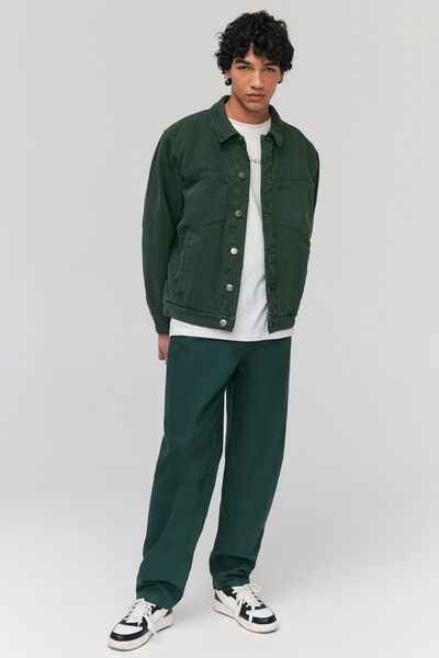 Veste en jean matelassé oversize