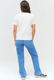 T-shirt imprimé argenté
