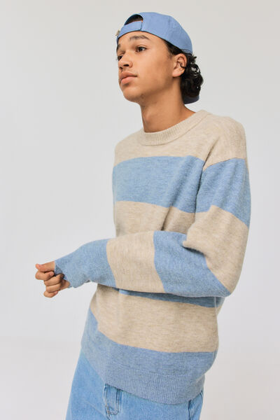 Pull maxi rayures