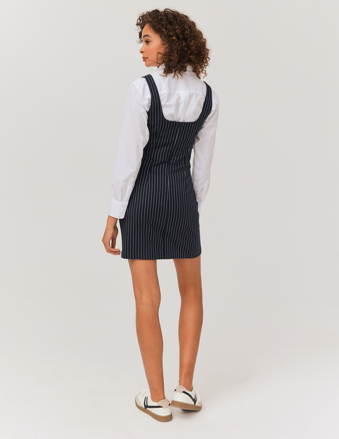 Robe rayée en flanelle