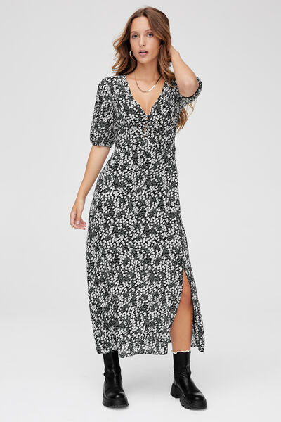 Robe longue imprimée