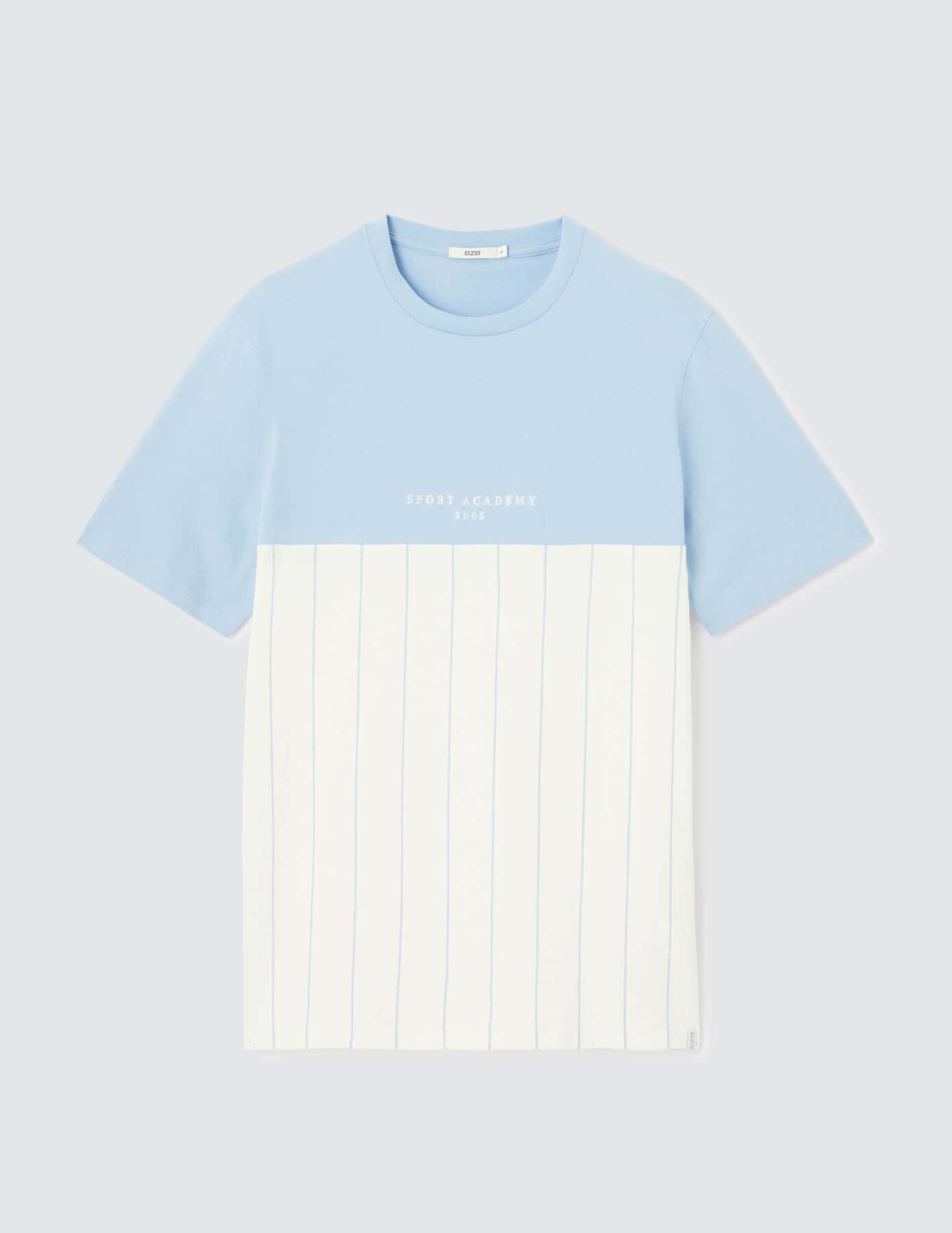 T-shirt rayé colorblock