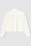 Chemise cropped unie