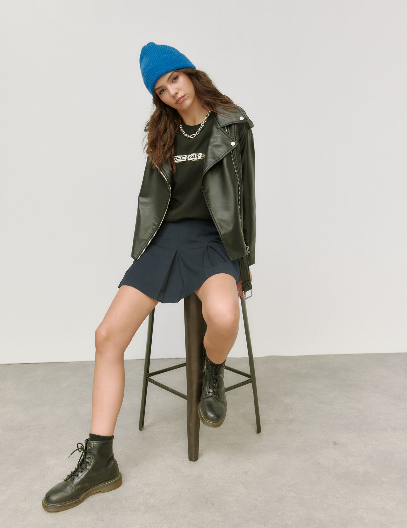 Blouson en tissu enduit