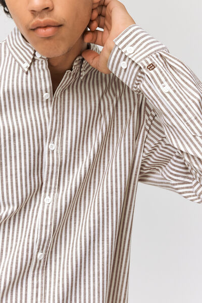 Chemise rayée ajustée