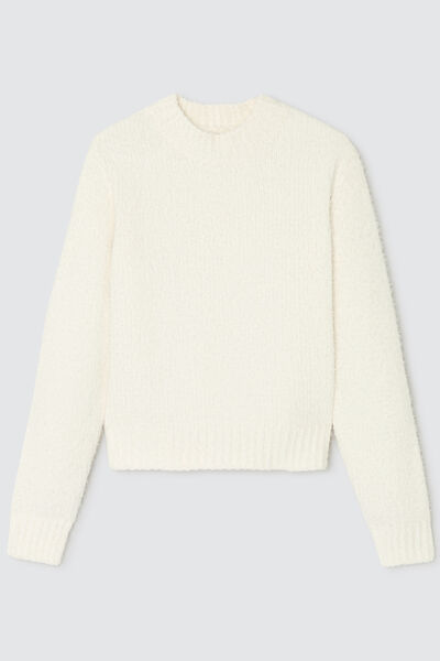 Pull maille col rond