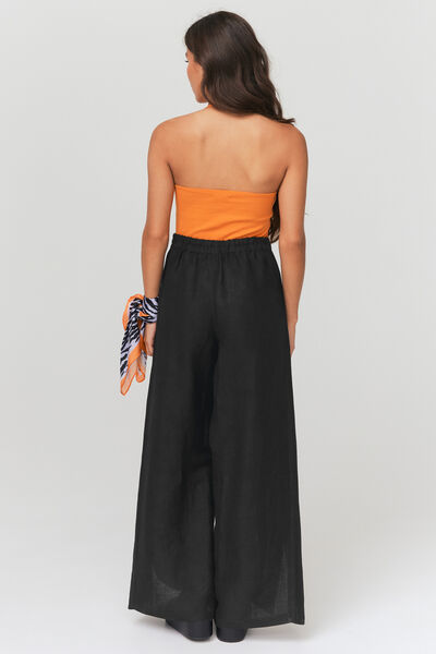 Pantalon paréo en lin