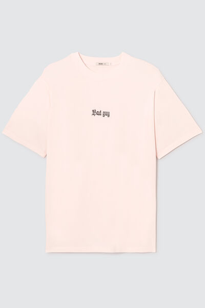 T-shirt message brodé