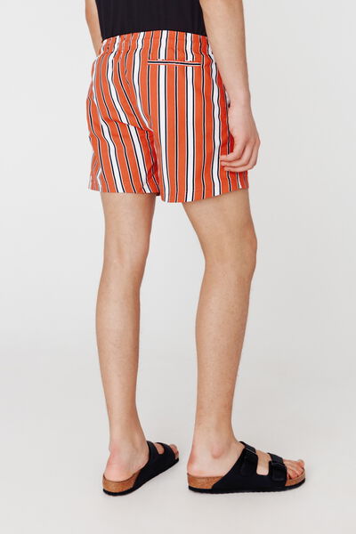 Short de bain mi-long rayures