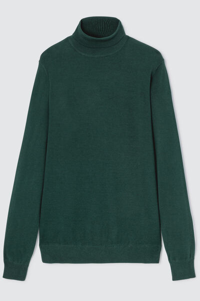 Pull col roulé