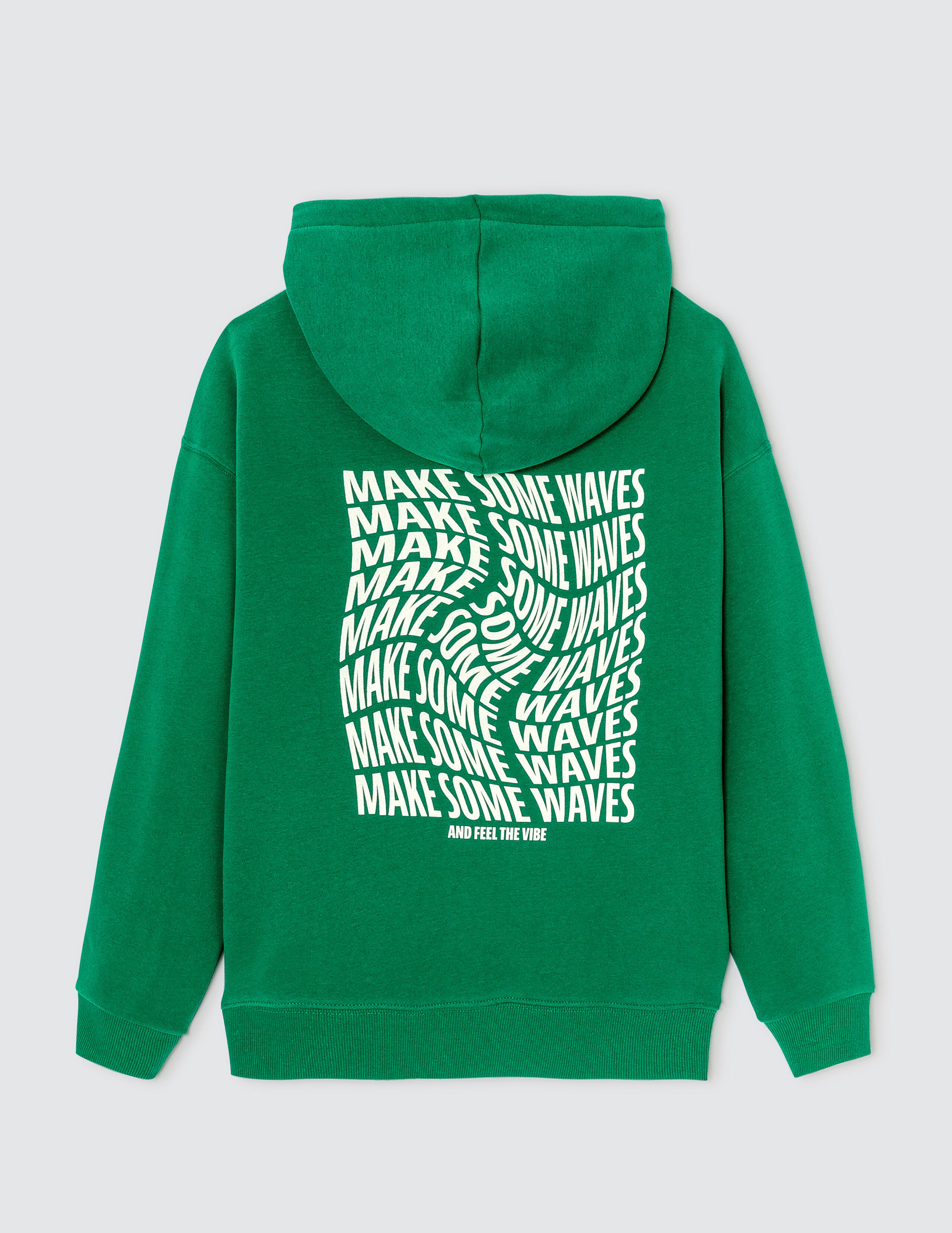 Sweat imprim devant dos oversize Vert BZB